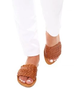 Soda Fresno Leather Slide - Tan