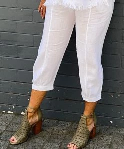 Ridley Sofie Linen Pant | White | R15 Clothing