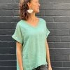 So French So Chic Linen Art Top | Fern | SF1