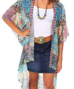 Solitaire Mosaic Kimono Cape | SO3