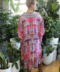 Solitaire Shades Of Pink High Low Kimono Cape | SO4s