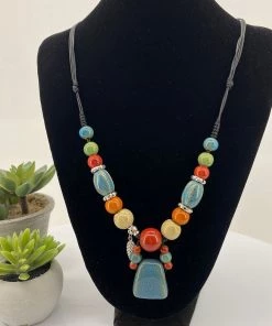 Stellar Rose Varicoloured Beaded Necklace | SR33