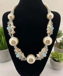 Stellar Rose Bulky Pearl Necklace| SR49