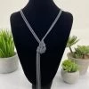Stellar Rose Knotted Necklace | Grey | SR52