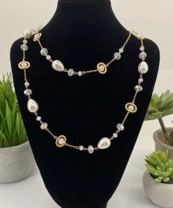 Stellar Rose Precious Stone Necklace | Gold | SR55
