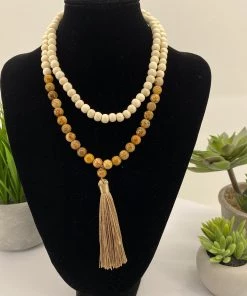 Stellar Rose Mala Beads | Natural | SR58