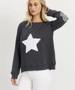 Est 1971 Leopard Star Cotton Windy | Coal | EST3