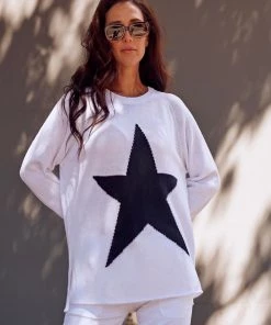 Long Weekends Star Knit | Navy & White | LW2 Clothing