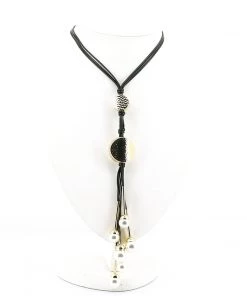 Stellar Rose Gold Drop Pearl Necklace Jewellery