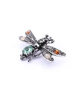 Stellar Rose Buzzin Brooch - Silver Jewellery