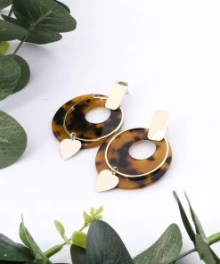 Stellar Rose Wild Earrings - Tan Jewellery
