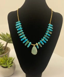 Stellar Rose Jewellery Turquoise Stone Necklace | SR18
