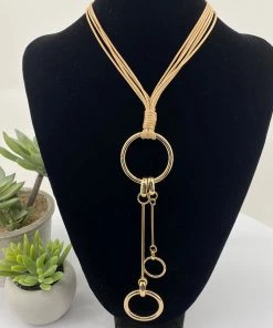 Stellar Rose Keys Necklace | Light TanGold | SR22 Jewellery