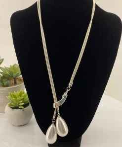 Stellar Rose Silver Drop Necklace | SR30 Jewellery