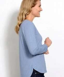 Goondiwindi Cotton Long Sleeve Tee Shirt - Stone Wash