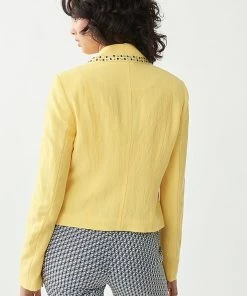 Joseph Ribkoff Clothing Studded Jacket | Lemon | Jr13