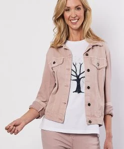 Threadz Jackets/Coats Sweatshirt Jacket | Pink | TZ34