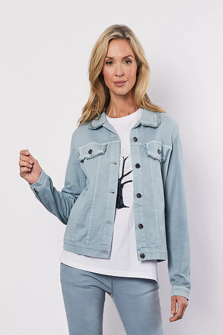 Threadz Sweatshirt Jacket | Washed Blue | TZ34 Jackets/Coats 1 Threadz Sweatshirt Jacket | Washed Blue | TZ34 Jackets/Coats