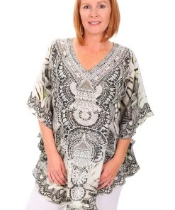 Fashion Spectrum Tahiti Butterfly Kaftan - FS2