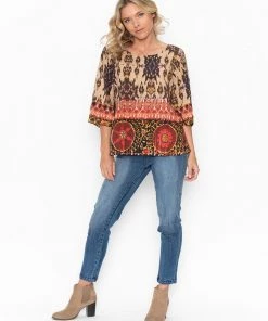Escape By OQ Tashkent Top | Print | EP6 Tops