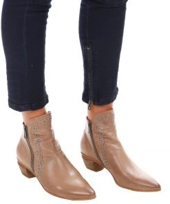 Django & Juliette Nuzzler Leather Ankle Boot | Warm Taupe | DJ23 6 Django & Juliette Nuzzler Leather Ankle Boot | Warm Taupe | DJ23