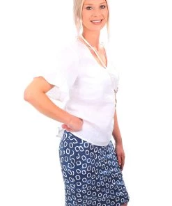 Foil Tees Me Trapeze Skirt | Navy Bangles | F14