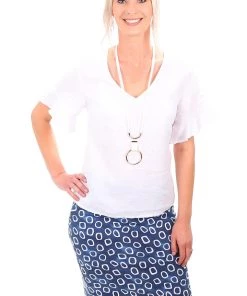 Foil Tees Me Trapeze Skirt | Navy Bangles | F14