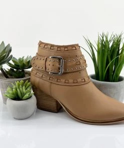 Human New Arrivals Temp Leather Boots | Natural | HS16