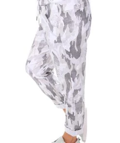 The Italian Cartel Amarie Camo Pants | White