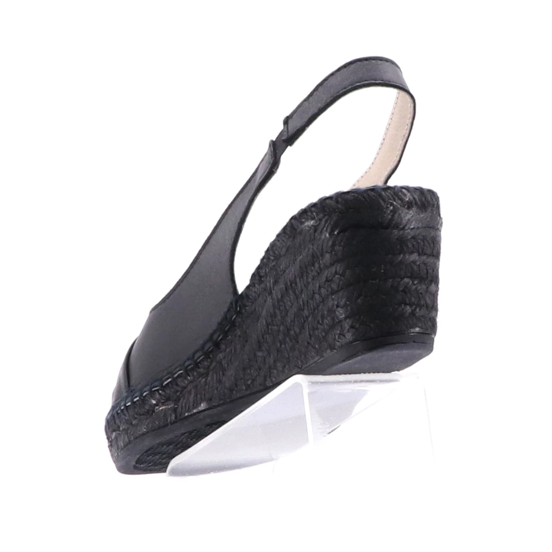 The Natural Shoe Company Belinda Espadrille Wedge | Black 4 The Natural Shoe Company Belinda Espadrille Wedge | Black