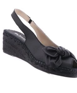 The Natural Shoe Company Belinda Espadrille Wedge | Black