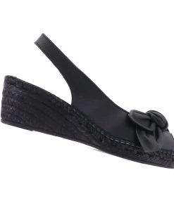 The Natural Shoe Company Belinda Espadrille Wedge | Black