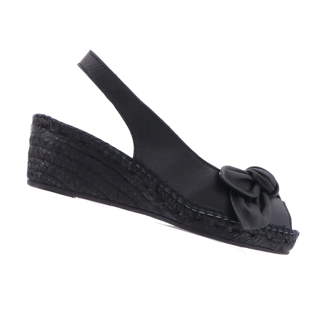 The Natural Shoe Company Belinda Espadrille Wedge | Black 2 The Natural Shoe Company Belinda Espadrille Wedge | Black