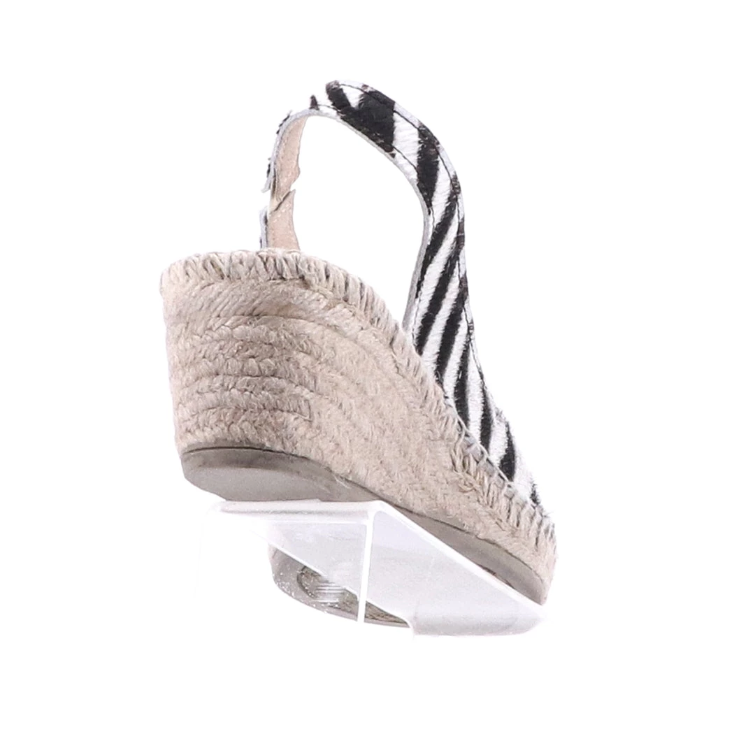 The Natural Shoe Company Belinda Espadrille Wedge | Zebra | Nat1 Shoes 5 The Natural Shoe Company Belinda Espadrille Wedge | Zebra | Nat1 Shoes
