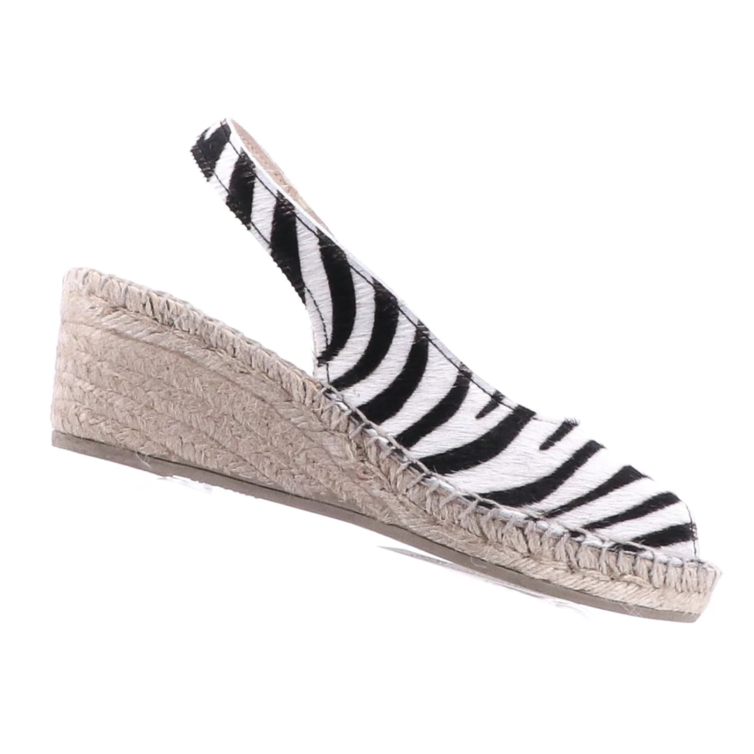 The Natural Shoe Company Belinda Espadrille Wedge | Zebra | Nat1 Shoes 2 The Natural Shoe Company Belinda Espadrille Wedge | Zebra | Nat1 Shoes