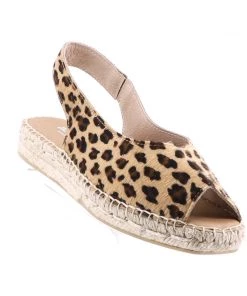 The Natural Shoe Company Bo Espadrille Slide | Leopard
