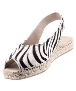 The Natural Shoe Company Bo Espadrille Slide | Zebra 7 The Natural Shoe Company Bo Espadrille Slide | Zebra