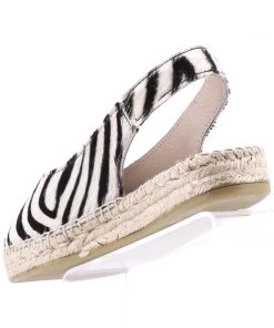 The Natural Shoe Company Bo Espadrille Slide | Zebra 8 The Natural Shoe Company Bo Espadrille Slide | Zebra