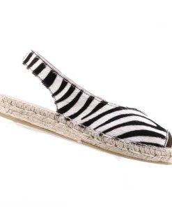 The Natural Shoe Company Bo Espadrille Slide | Zebra