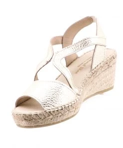 The Natural Shoe Company Claudia Wedge - Platino Shoes