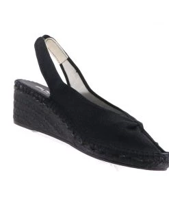 The Natural Shoe Company Naomi Wedge - Black On Black