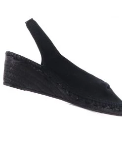 The Natural Shoe Company Naomi Wedge - Black On Black