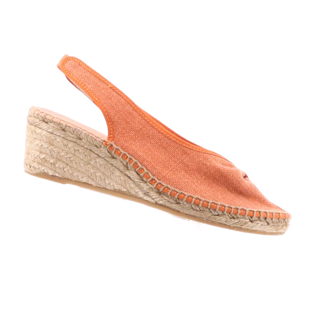 The Natural Shoe Company Naomi Wedge - Tangerine Wedges 2 The Natural Shoe Company Naomi Wedge - Tangerine Wedges