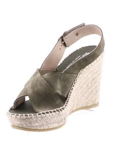 The Natural Shoe Company Sophia Wedge - Khaki Shoes 7 The Natural Shoe Company Sophia Wedge - Khaki Shoes