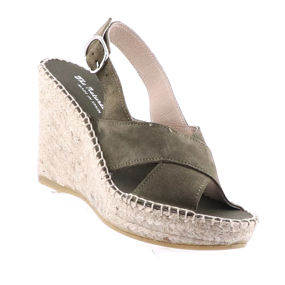 The Natural Shoe Company Sophia Wedge - Khaki Shoes 1 The Natural Shoe Company Sophia Wedge - Khaki Shoes