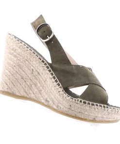 The Natural Shoe Company Sophia Wedge - Khaki Shoes