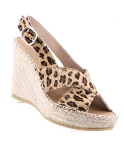 The Natural Shoe Company Shoes Sophia Wedge - Leopard