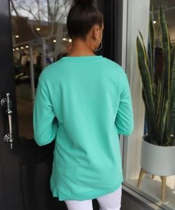 Threadz T Cross Sweat | Aqua | TZ5 Clothing