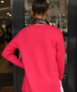 Threadz T Cross Sweat | Raspberry | TZ5