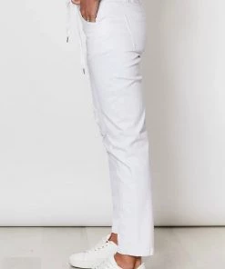 Threadz Clothing Distressed Detail Jean | White | TZ47